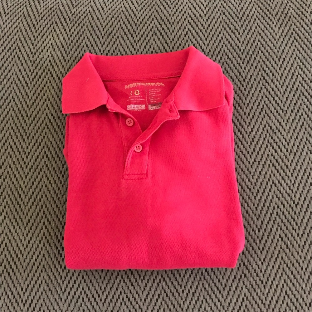 Kids red collard long sleeves